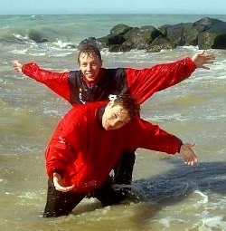 anoraks for sea swimming with friends